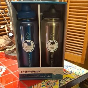 ThermoFlask 2 Stainless Steel Insulated Drink Bottles Double-wall Vacuum 12-24 H